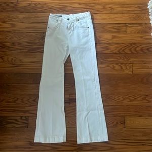 White denim citizen of humanity high rise wide leg jeans! Like new